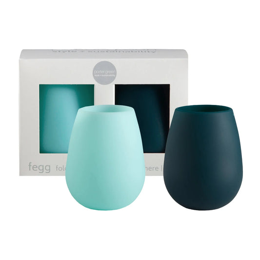 Porter Green Mist + Ink | Fegg | Silicone Unbreakable Glasses